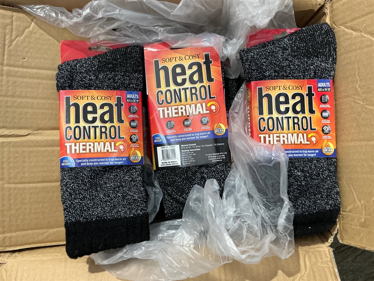 Heat Control,Thermal Socks  ,-Quantity of 48
