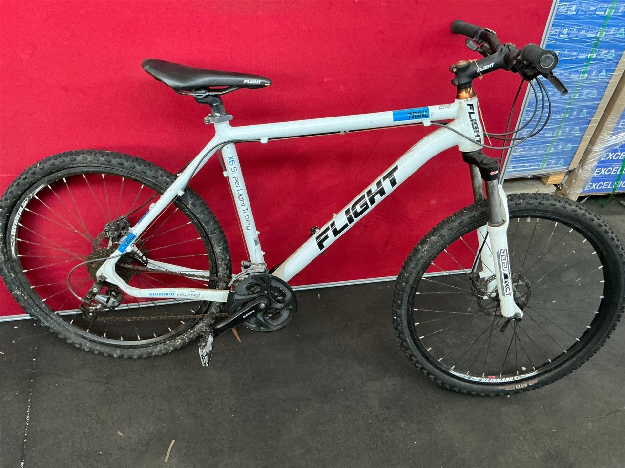 Flight Trail 2 Mountain Bike, White, - 50 cm Size Frame