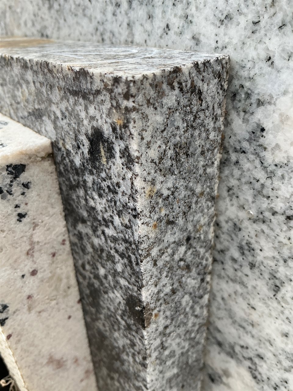 Granite Slab, Grey/White, 1350 x 730 x 30mm approx.