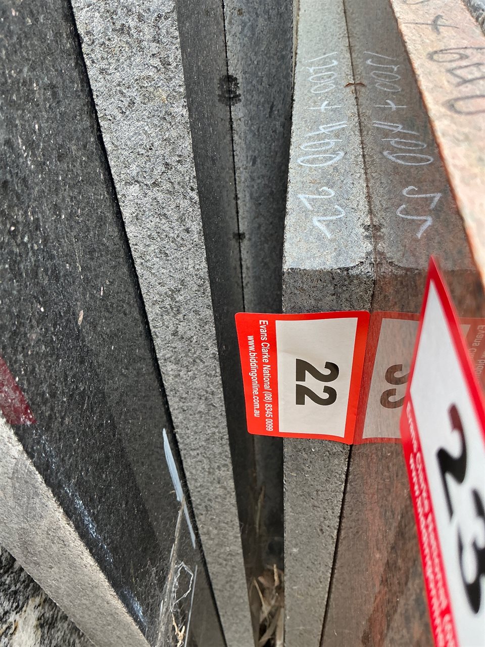 Granite Slab, Black, 1200 x 400 x 30mm approx.