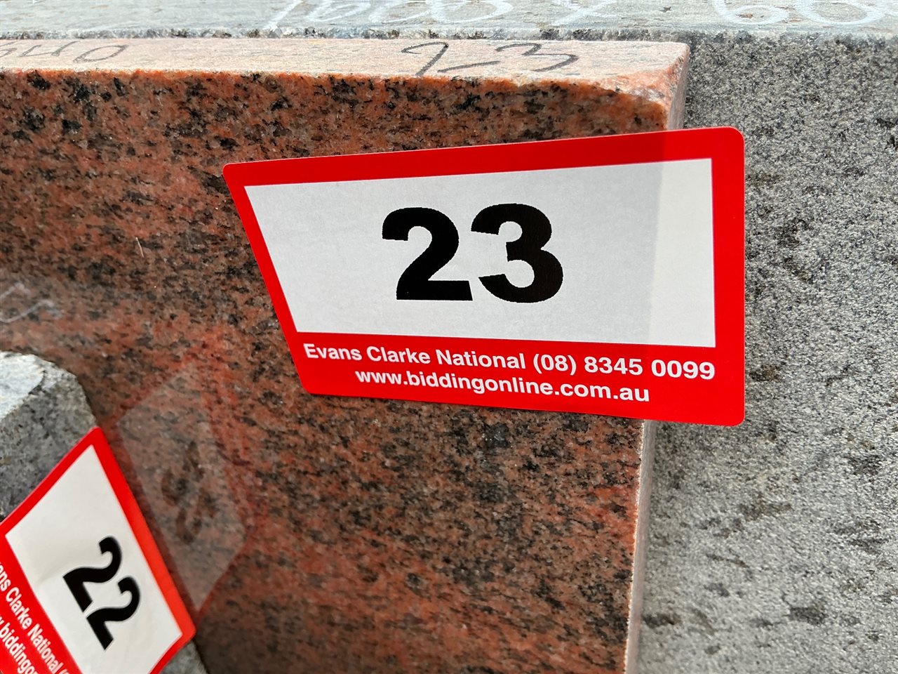 Granite Slab, Red/Orange, 1450 x 640 x 20mm Approx.