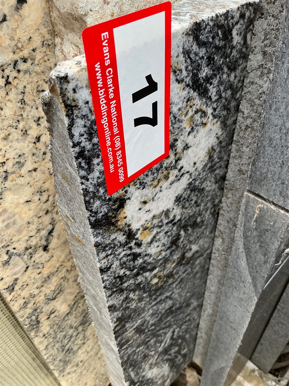 Granite Slab, Black/White, 1500 x 450 x 30mm approx.
