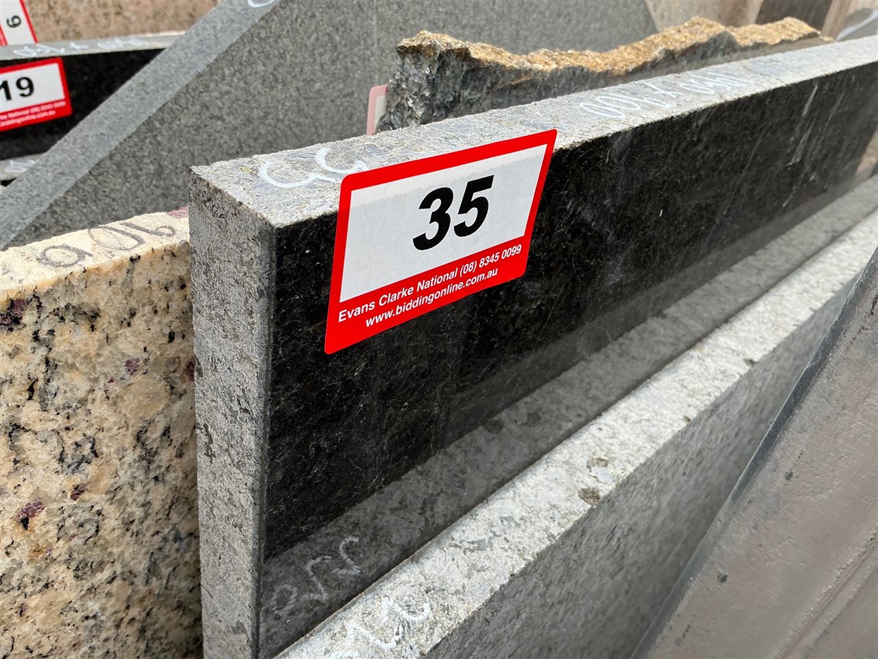 Granite Slab, Dark Green, 1950 x 900 x 30mm approx.