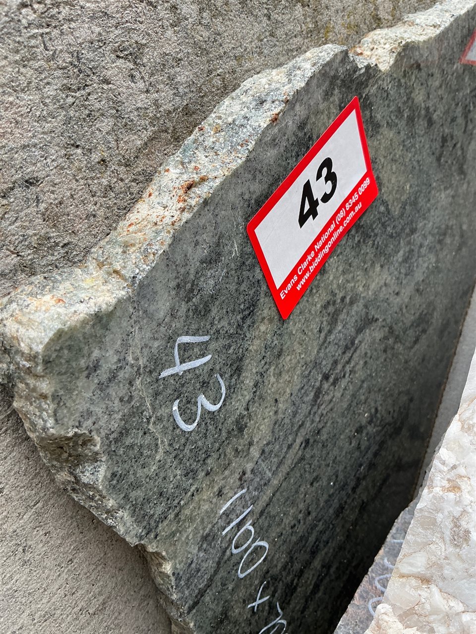 Granite Slab, Green, 1100 x 700 x 20mm approx.