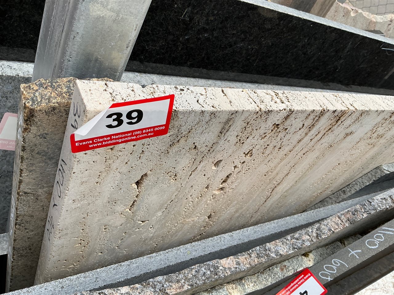 Granite Slab, Travertine, 1100 x 900 x 30mm approx.