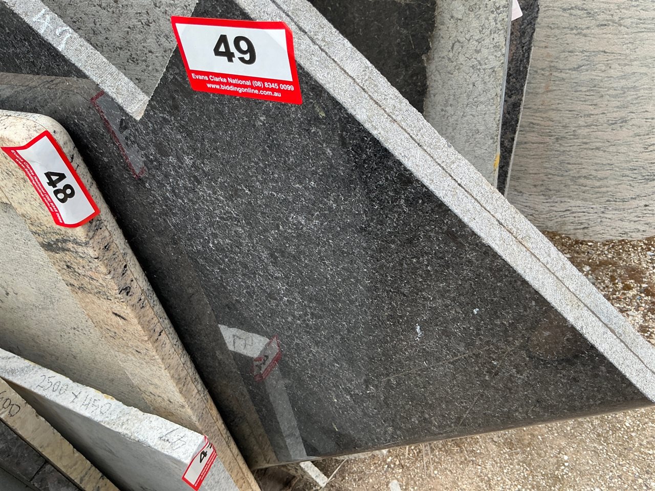 Granite Slab, Black, 1600 x 700 x 20mm approx.