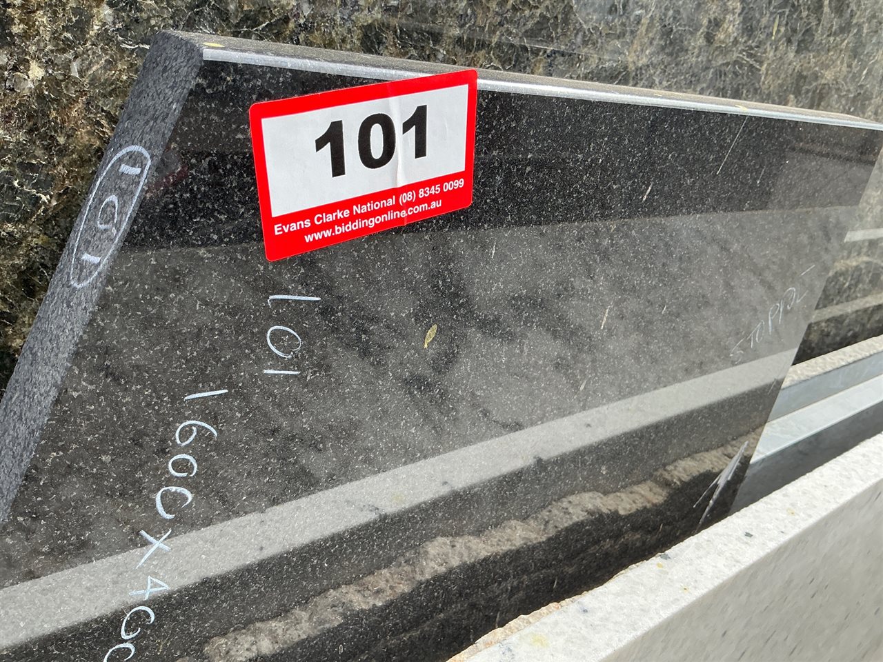 Granite Slab, Black, 1600 x 400 x 30mm approx.