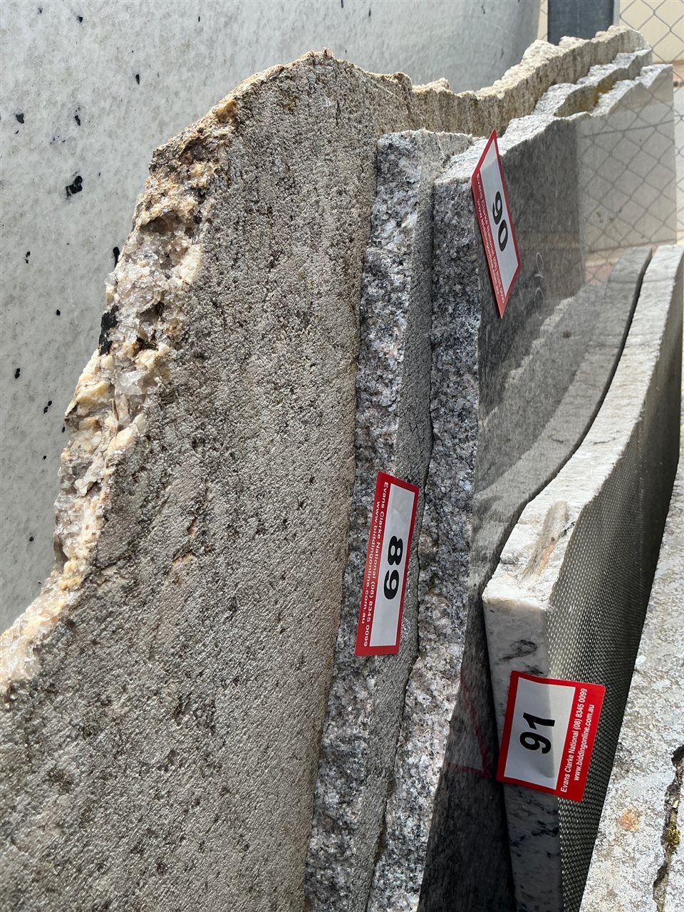 Granite Slab, Grey/White, 950 x 800 x 20mm approx.