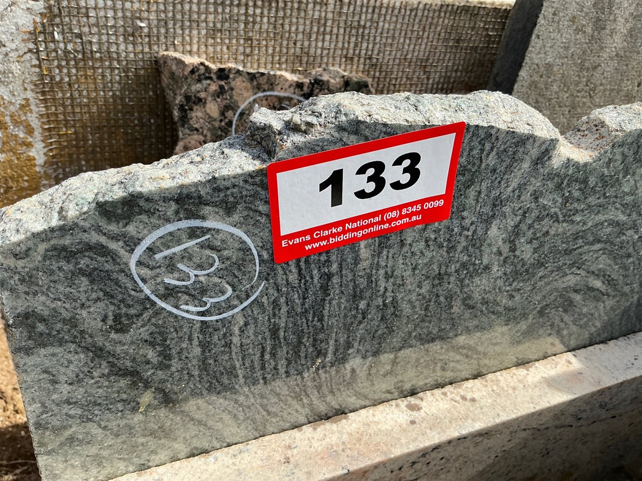 Granite Slab, Grey/White, 2700 x 450 x 20mm approx.