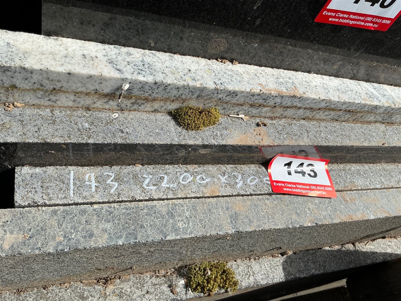 Granite Slab, Black, 2200 x 300 x 30mm approx.