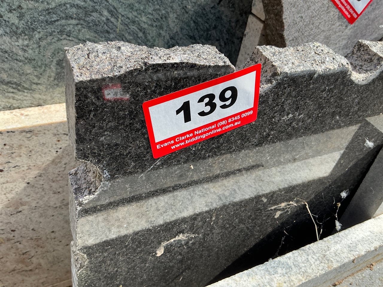 Granite Slab, Black/Grey, 2900 x 350 x 30mm approx.