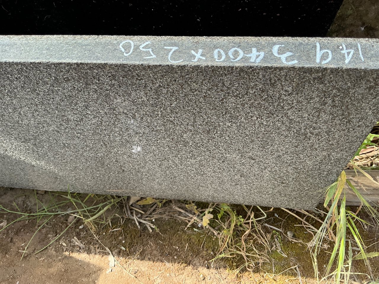 Granite Slab, Black, 3400 x 250 x 30mm approx.