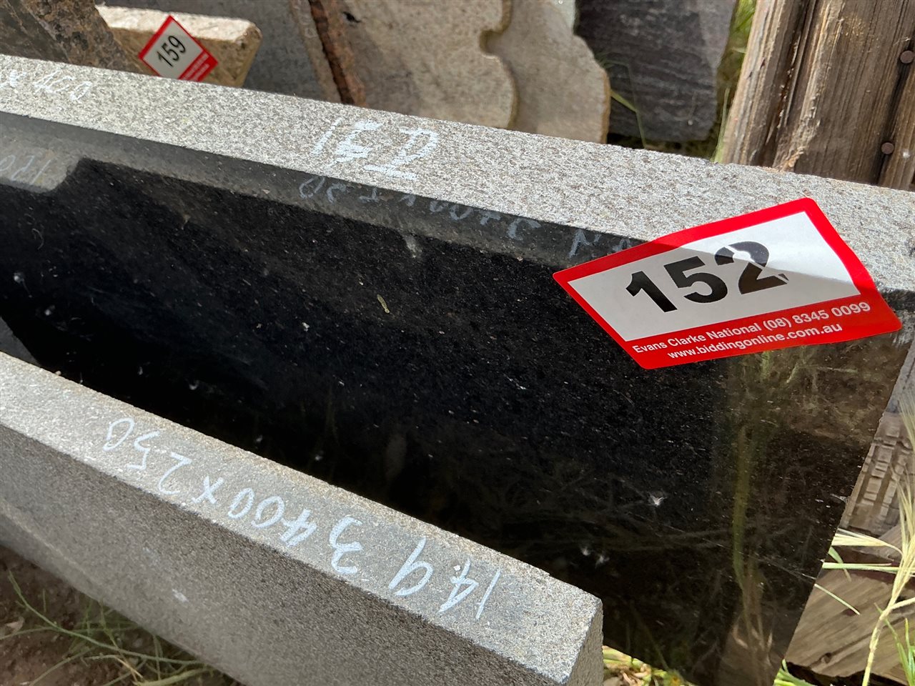 Granite Slab, Black, 3200 x 400 x 30mm approx.