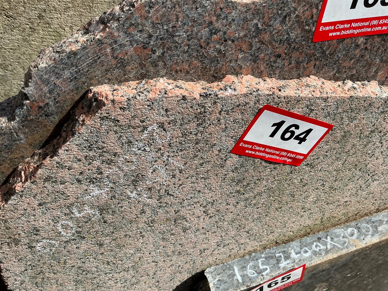 Granite Slab, Red/Black, 2600 x 500 x 20mm Approx.