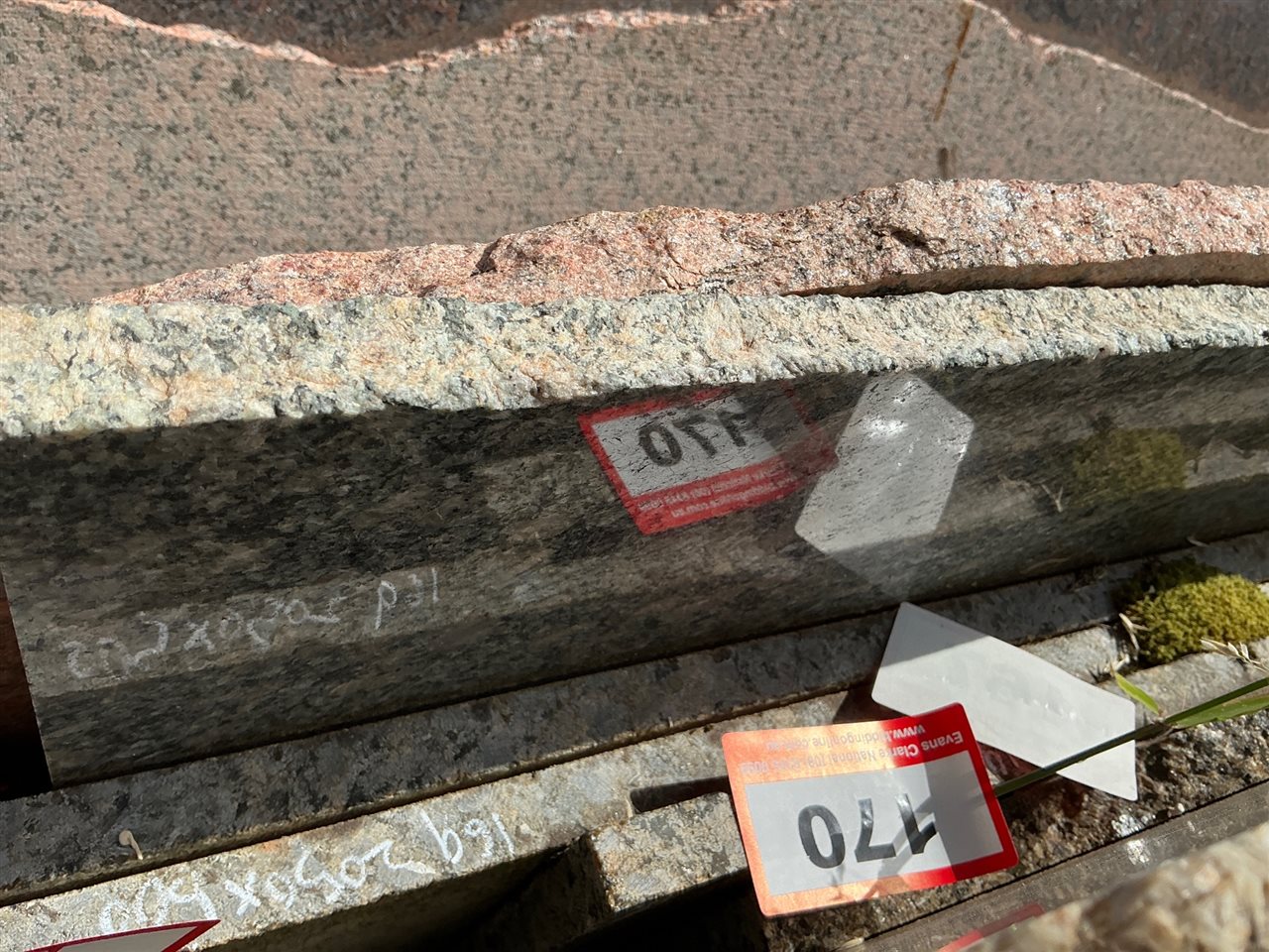Granite Slab, Black/Grey, 1800 x 600 x 20mm approx.