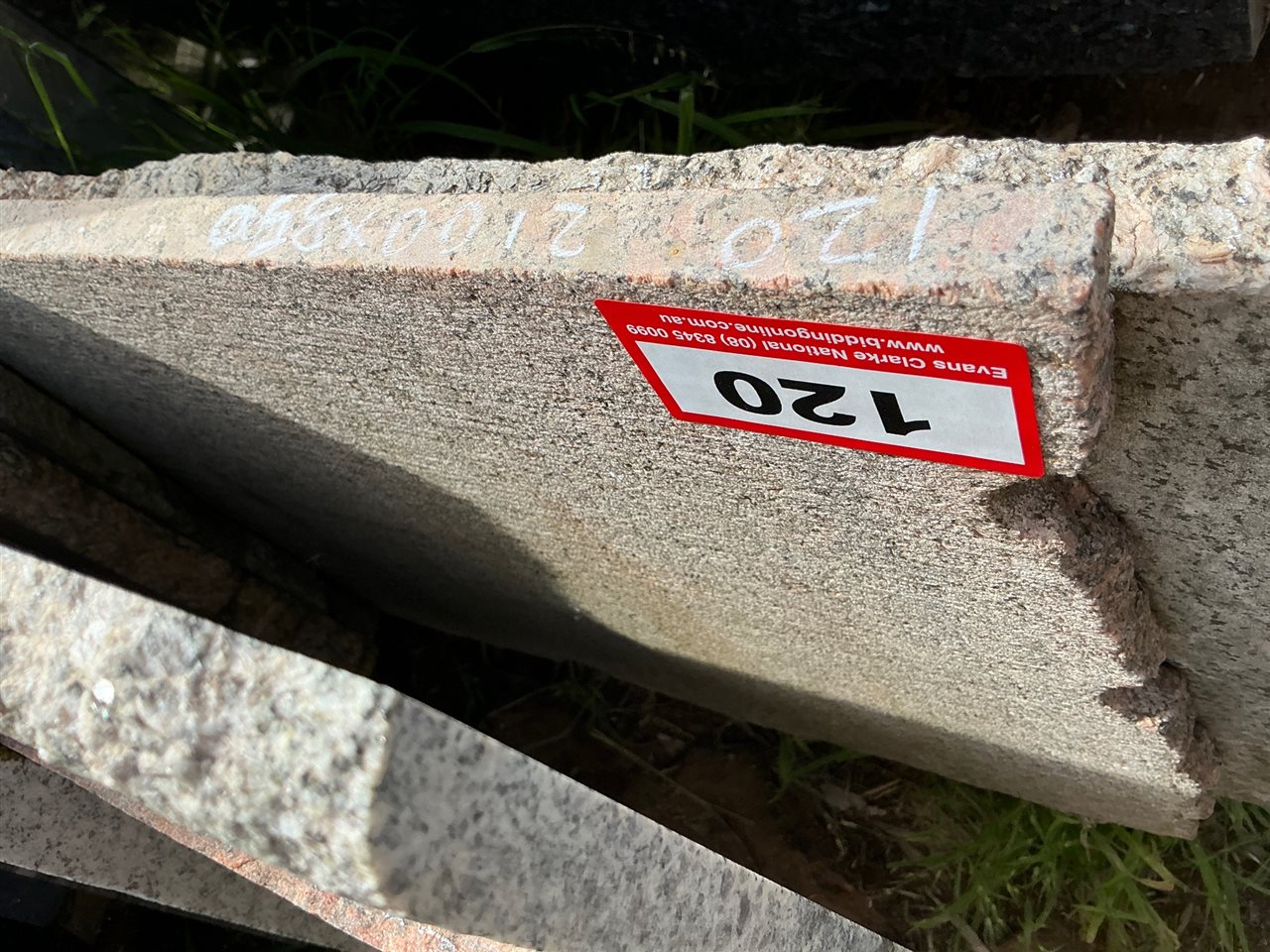 Granite Slab, Red/Black, 2100 x 350 x 20mm approx.