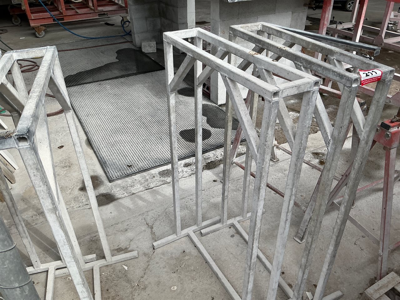 Steel Work  Stands Quantity of 4 -600 x 150 x 1050   mm  H
