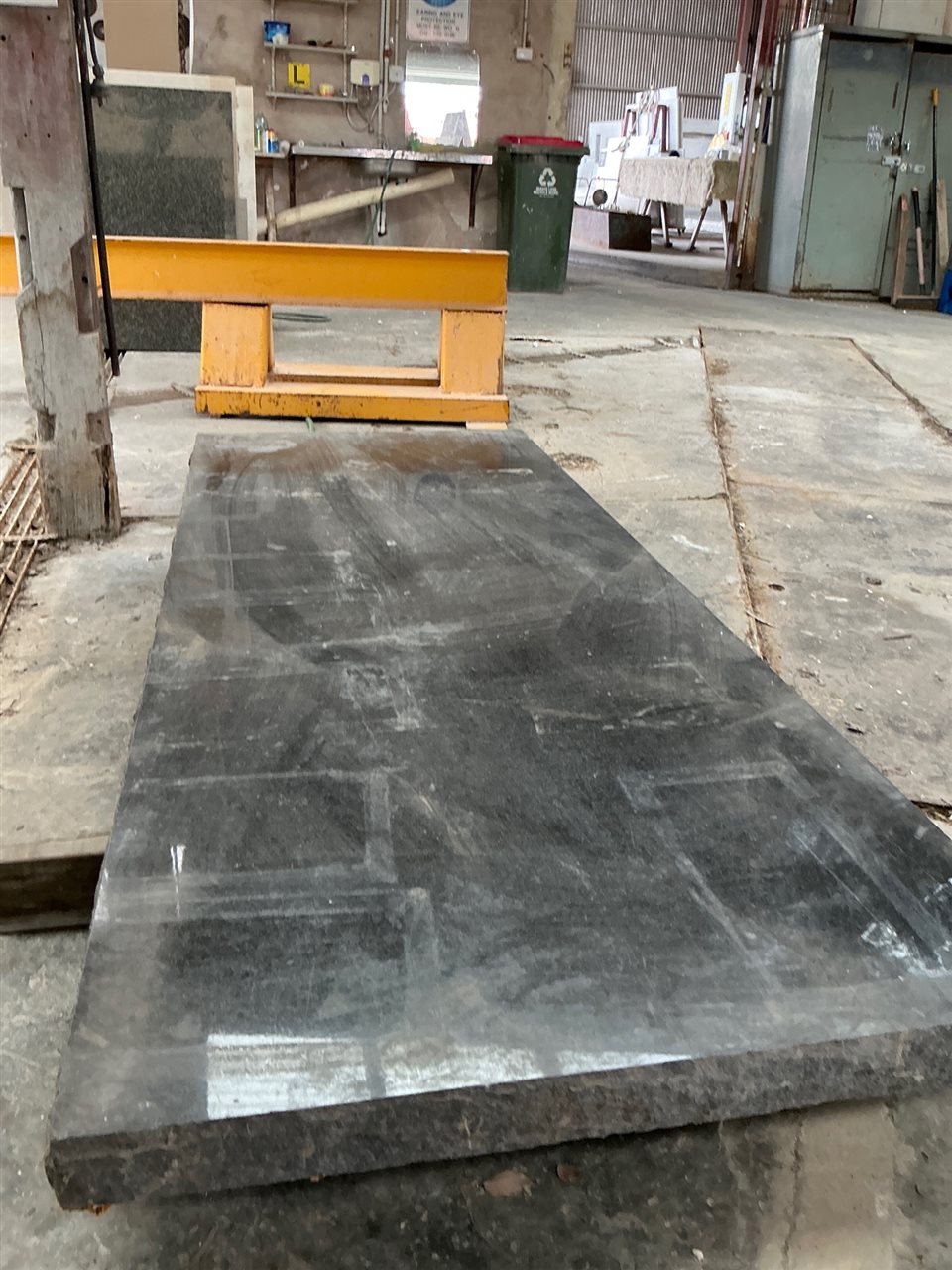 Black Marble Slab - 2085  x 825 75 mm Thick