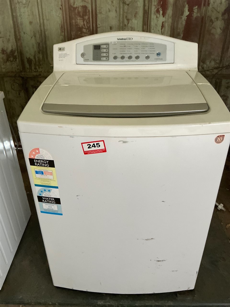 LG Turbo Drum 10 kg Top Loader Wasking Machine