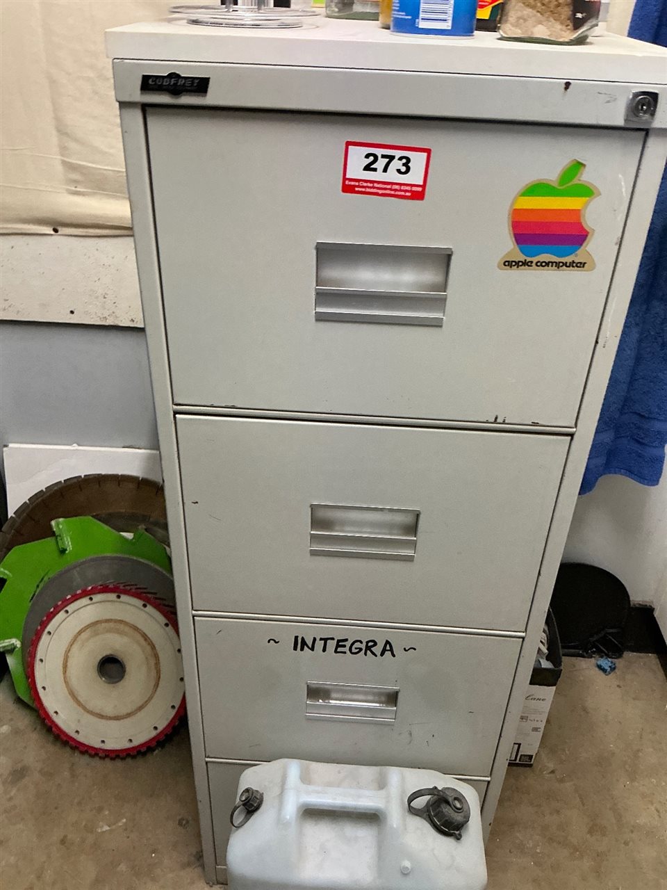 Steel 4 Drawer Filing Cabinet -