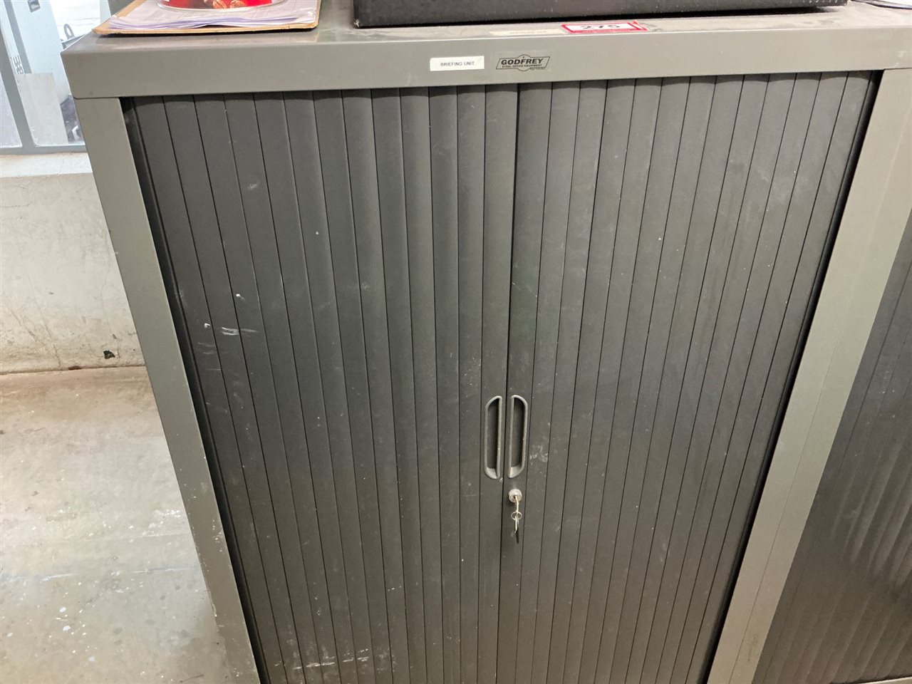 Tambour Filing Cabinet -900 x 500 x 1300 mm H