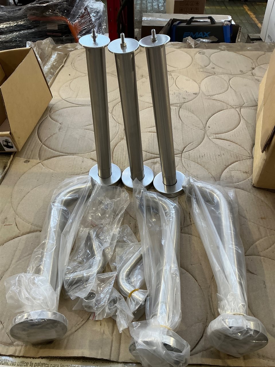 Stainless Steel Rail Attachments  300 mm -Quantity of 6