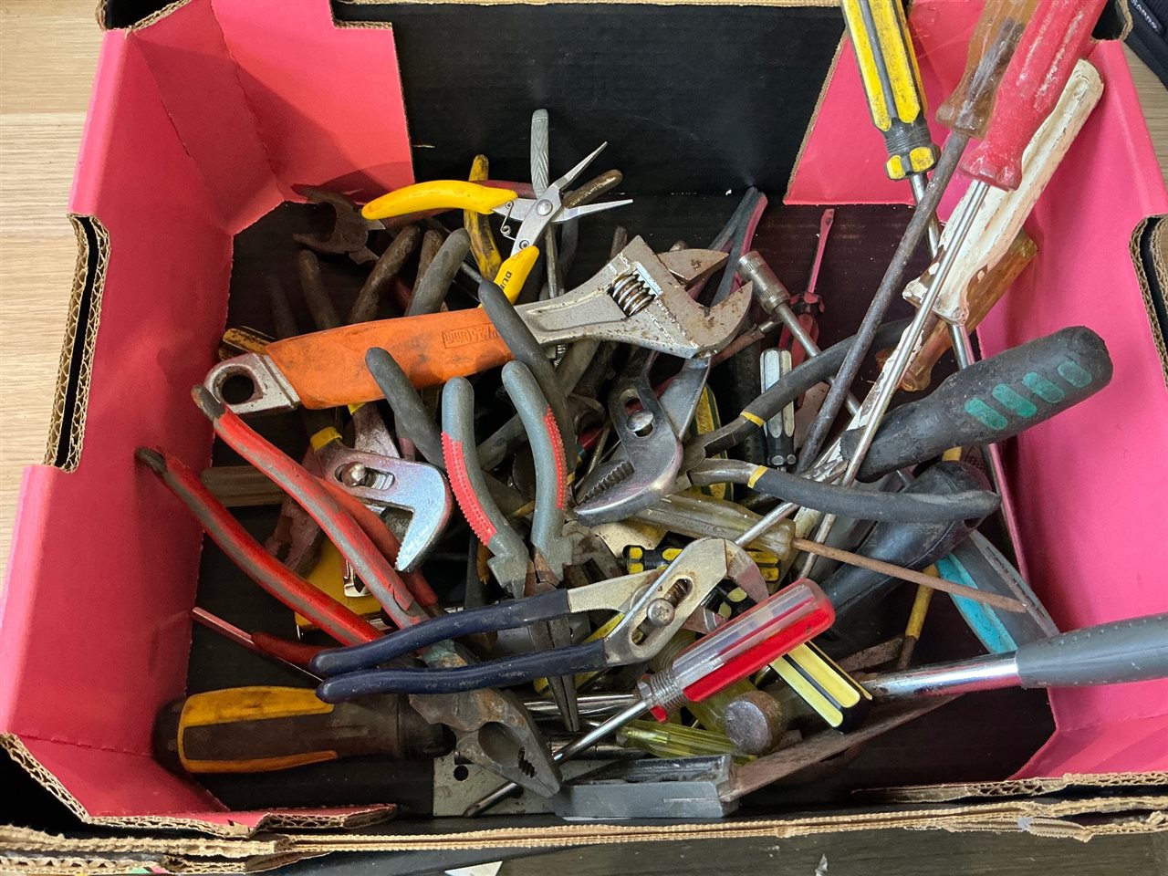Tools , Multigrips , Screwdrivers , Shifter etc.