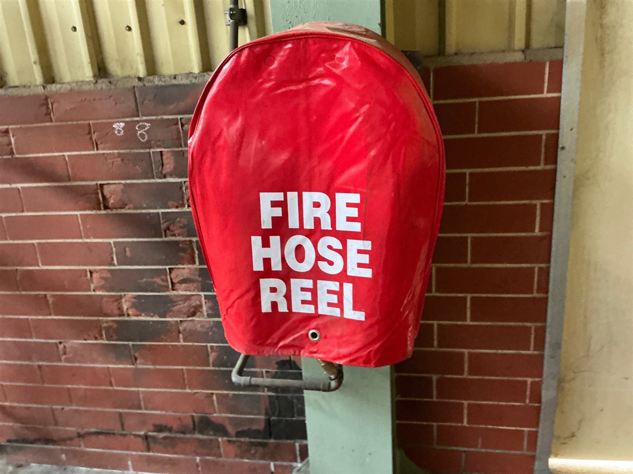 Fire Hose Reel and 2 Fire Extinguishers