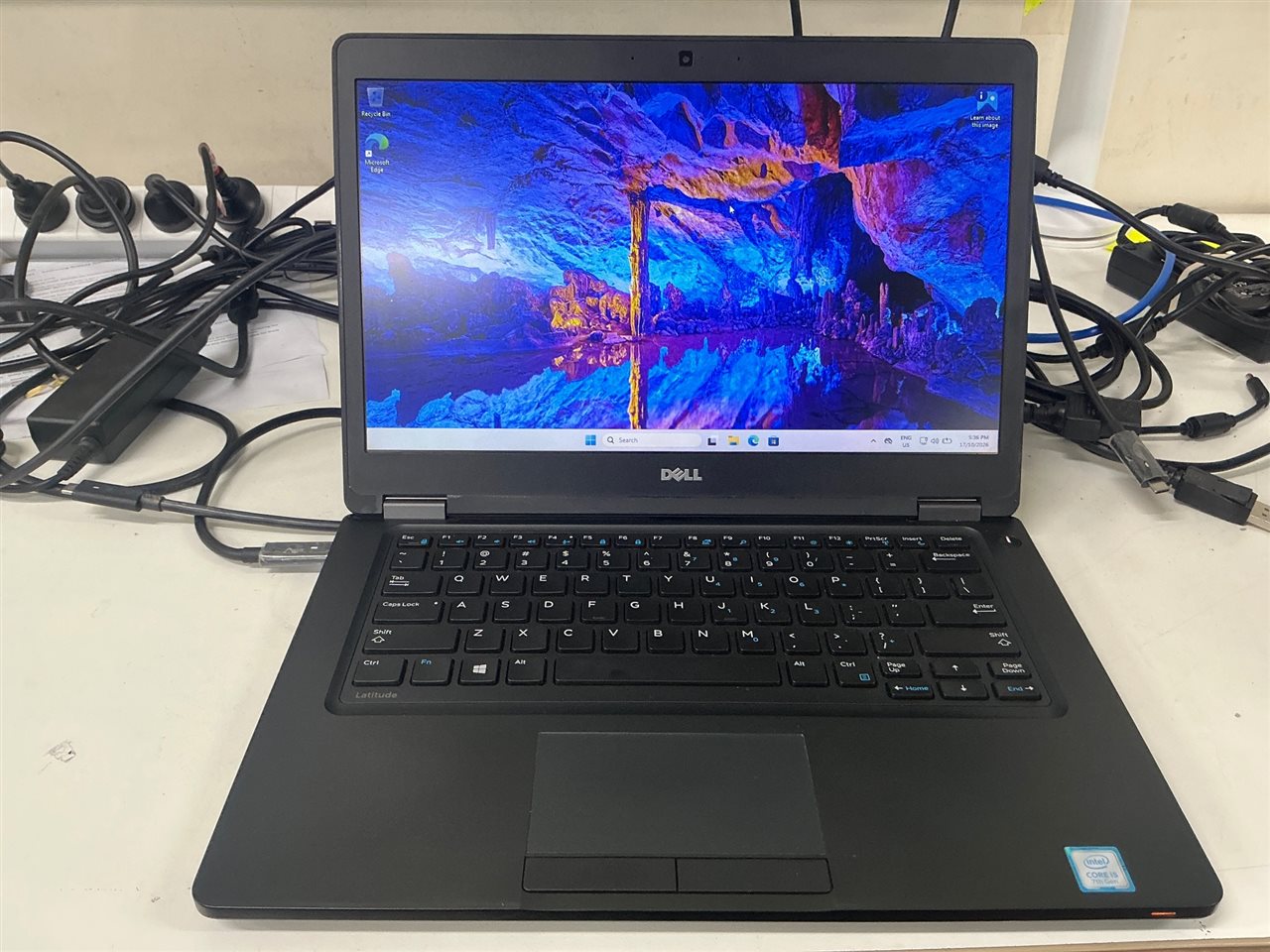 Dell Latitude 5480 - Intel Core i5-7300U CPU, 8 GB RAM, 256GB Storage with Adapter