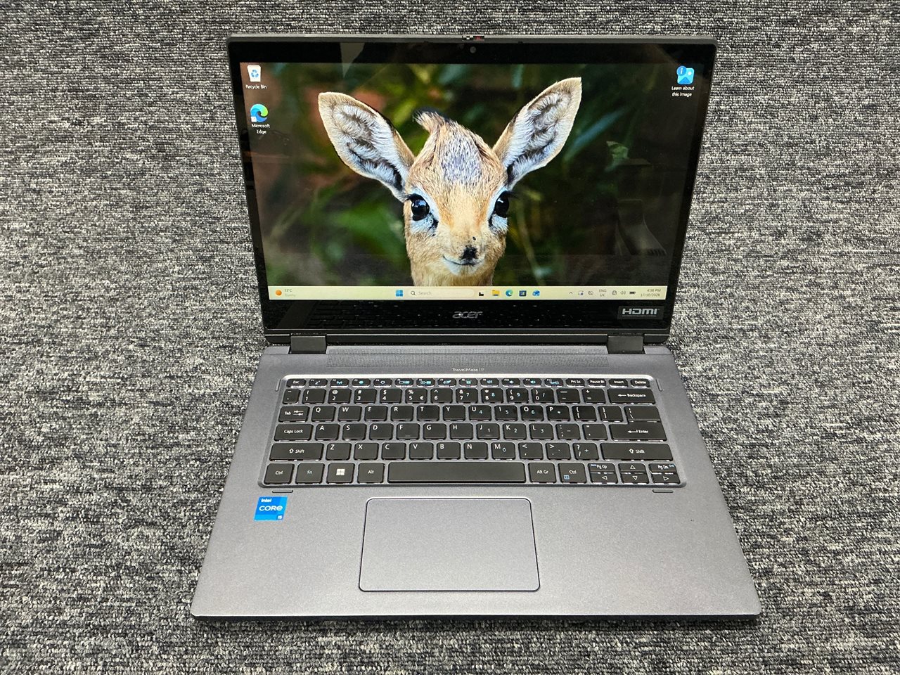Acer TravelMate Spin P414RN-51 - Intel Core i5-1135G7, 8 GB RAM, 256GB NVMe SSD with Adapter