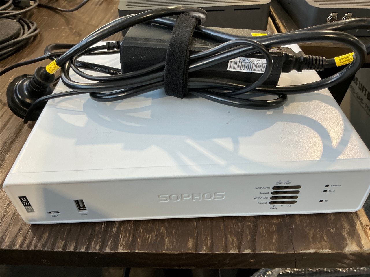 Sophos XGS 87 Firewall Appliance, W/ Power Adaptor, Powers On