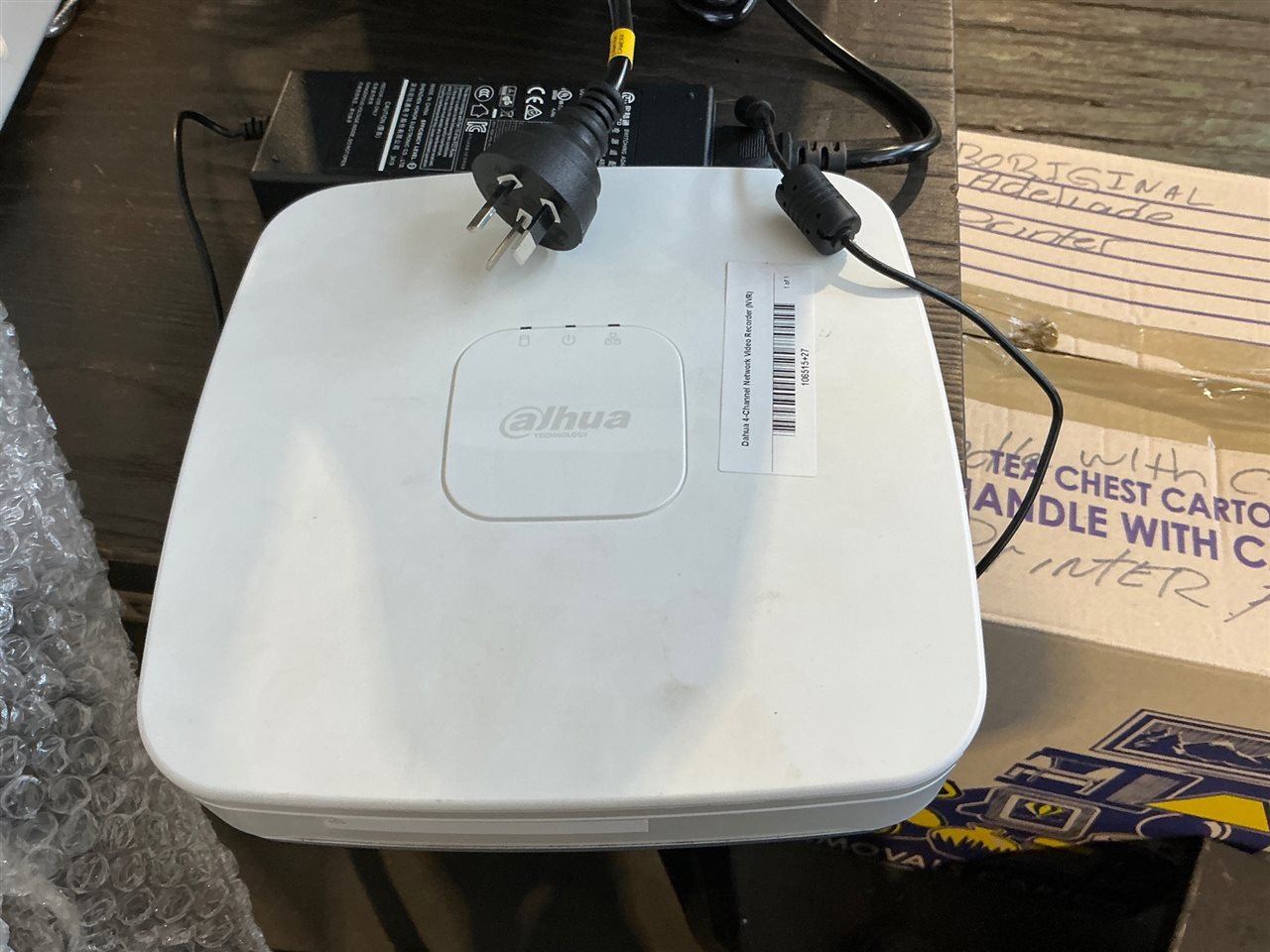 Dahua 4-Channel Network Video Recorder (NVR) W/ Power Adaptor, Powers On