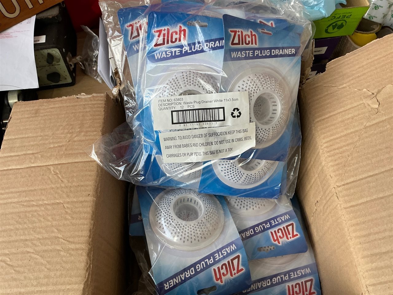 Waste Plug Drainers -Quantity of 24