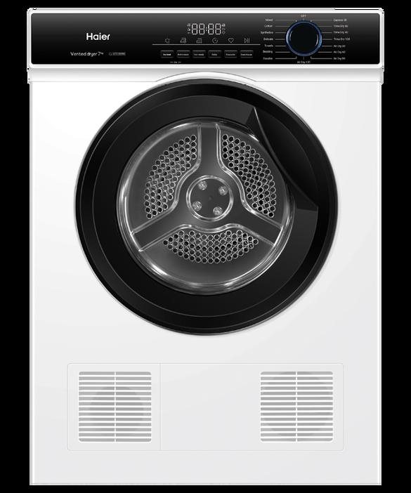 Haier 7kg 300 Series Sensor Vented Dryer, White, Model Number: HDV70AWW1 - RRP $689