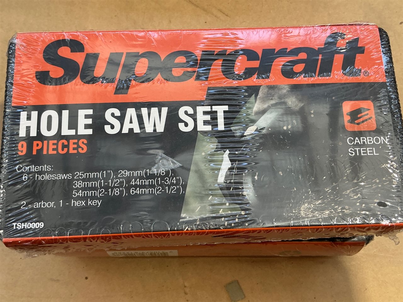 Supacraft Hole Saw Kit -9 PCE. Sold Per Each Set
