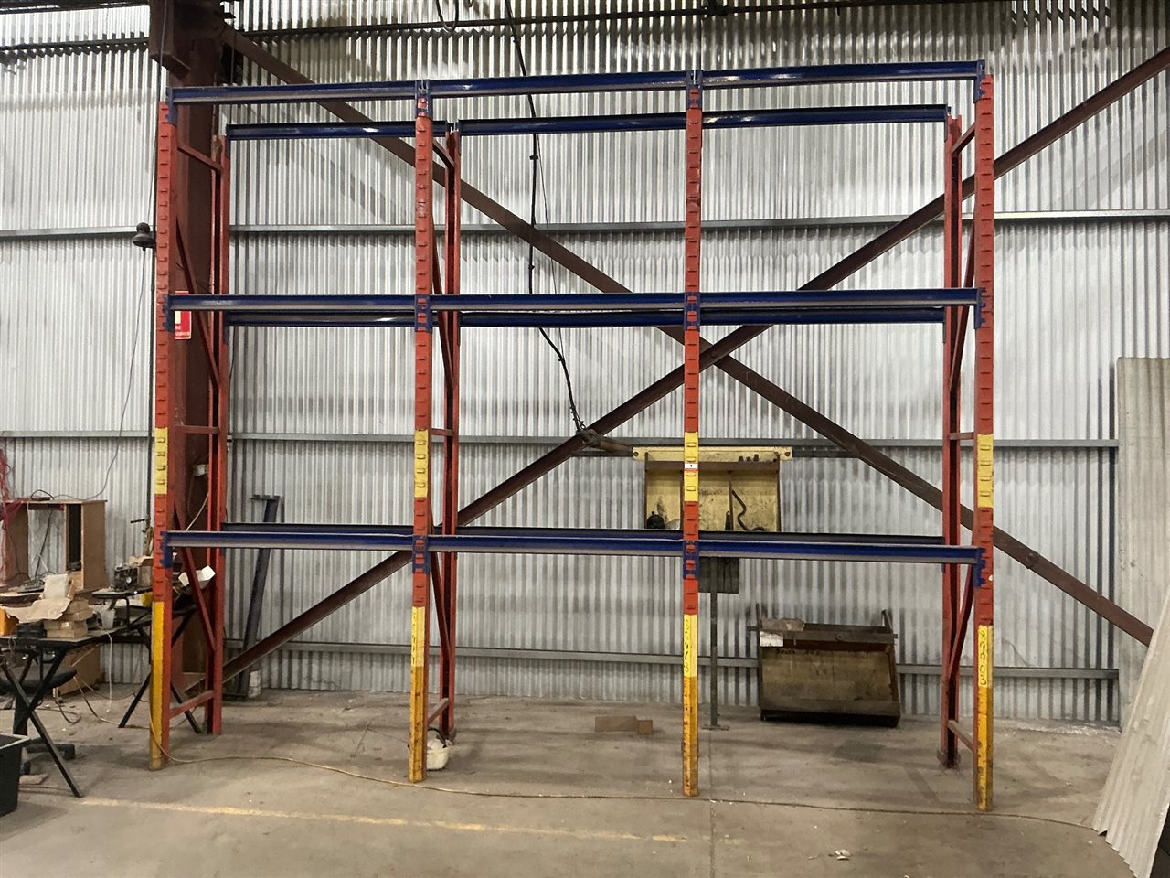 Pallet Rack -3 Bays -4420 mm Long x 700 mm D x 3660 mm High ( Collection From Woodville Gardens  )