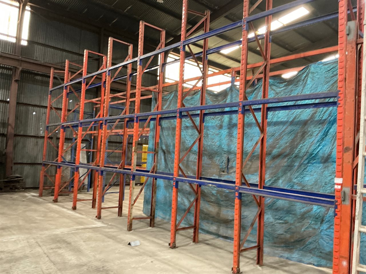 Pallet  Rack -7 Bays -10.3 Metre Long x  700 mm D x 4800 mm High