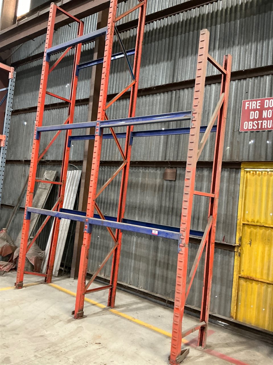 Pallet  Rack -2 Bay -3000 mm Long x  700 mm D x 4700 / 3000  mm High