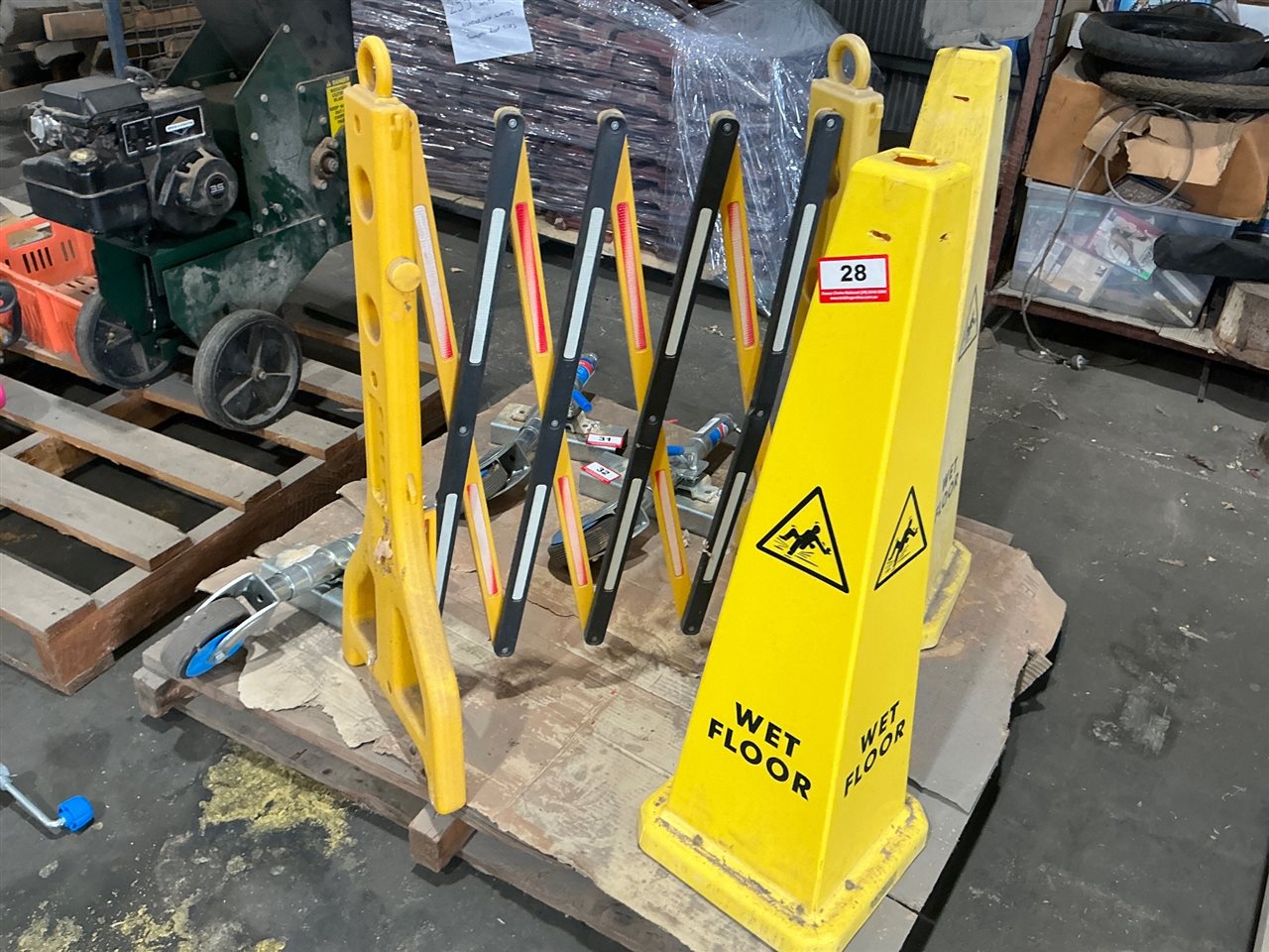 Wet Floor Signs and Expending Barrier