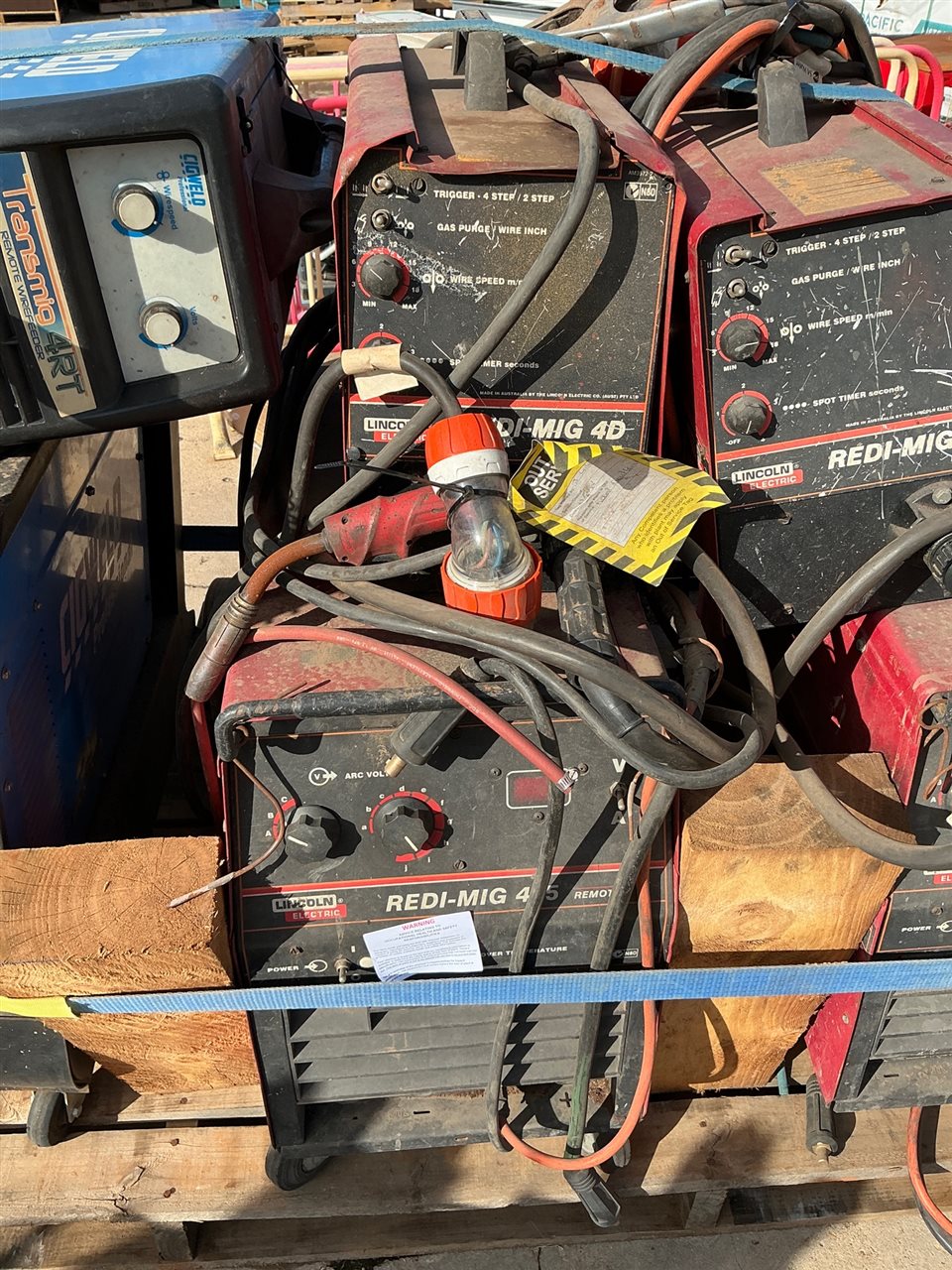 Lincoln Redi Mig Welder with Wire Feed -Model 455- 3 Phase 415 Volt-Sold As Is