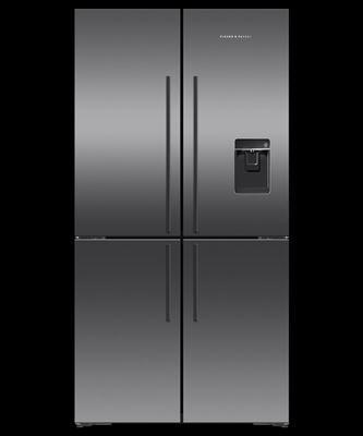 Fisher & Paykel Freestanding Quad Door Refrigerator Freezer, 90.5cm, 538L, Ice & Water, Model Number: RF605QDUVB2 - RRP $3,699 - Serial Number:  BALCP0014 Thumbnail