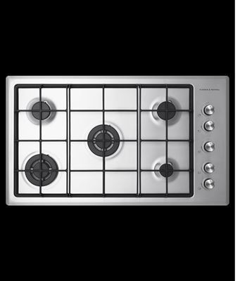 Fisher & Paykel Gas On Steel Cooktop, 90cm, Model Number: CG905CNGX2 - RRP $1,299 - Serial Number:N1G32000 Thumbnail