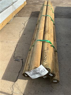 80 dia, H4 Treated Pine, Precision Post, 9 pcs @ 1.8 M, 9 pcs Total Pk GW641052 Thumbnail