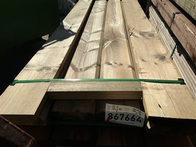 200 x 50, CCA Treated Pine, Bevel Sleepers, 6 pcs @ 2.4 M, 6 pcs Total Pk 867664MER Thumbnail