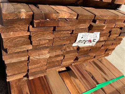 90 x 22, Tinted Pine, Merch Decking, 120 pcs @ 2.4 M, 288 Lin Metres Total Pk 870195 Thumbnail