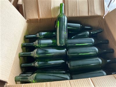 Wine Bottles -  Art On of Approx 100 (( Collect From Modbury ) Thumbnail