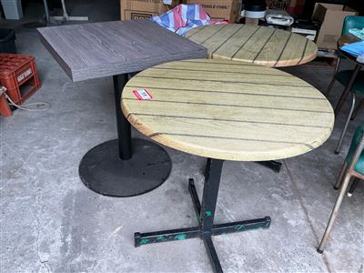 Cafe Tables - Quantity 0f 3 (Collect From Modbury ) Thumbnail