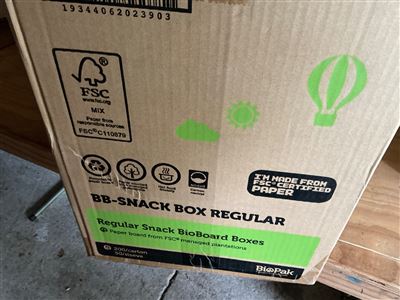 Snack Box Regular Bio Board Carton of 200 Thumbnail