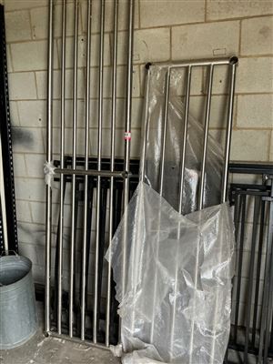 Stainless Steel Commercial Kitchen Shelves -1 @ 2300 x 600 mm and 1 @ 1900 x530 mm   (Collect From Modbury ) Thumbnail