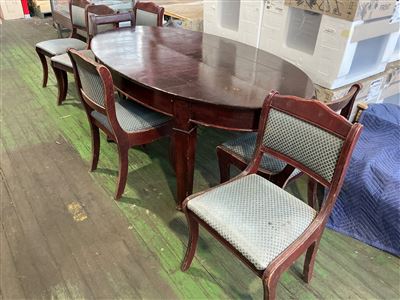 Dining Room Suite - Comprising of Oval Dining Table and 7  Chairs Thumbnail